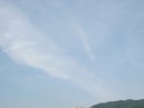 画像: 山から雲が？