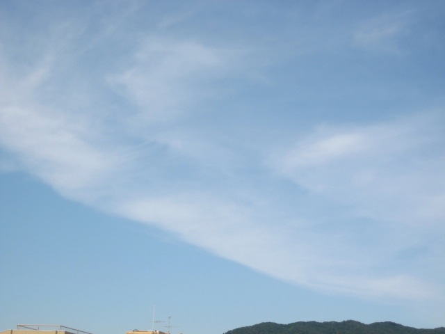 画像: ベールのような雲が