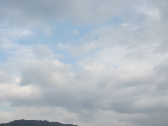 画像: 少しだけ青空が