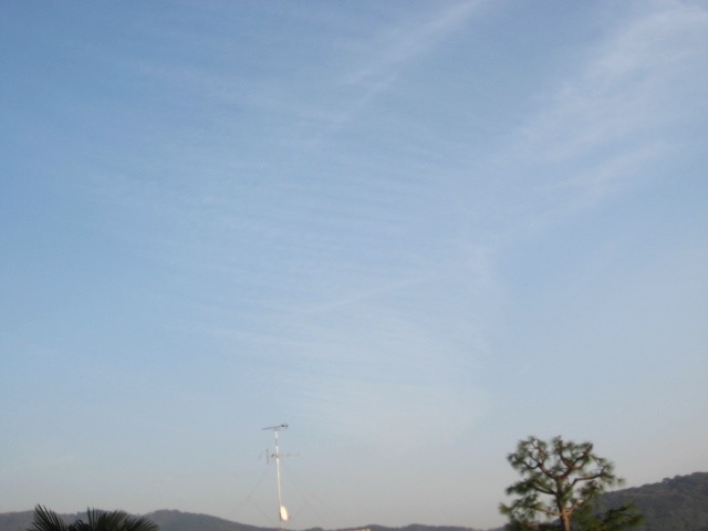 画像: 薄く雲が広がる空