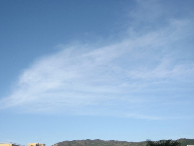画像: ふわっと薄い雲が