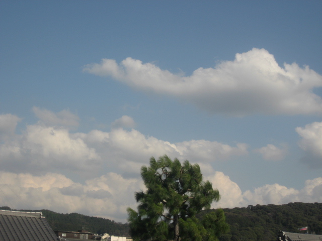画像: 今日は雲が