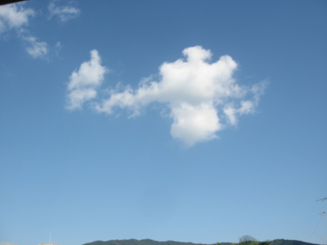 画像: のどかな空です。