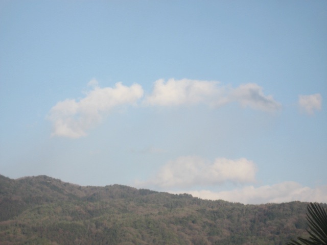 画像: ふわり、と現れた雲。