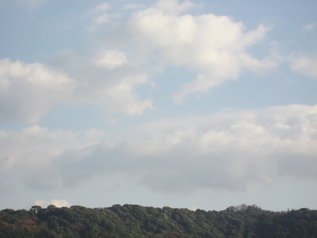 画像: お天気が崩れる前の